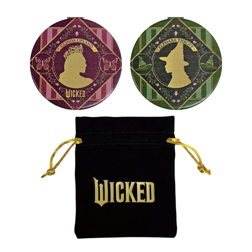 ウィキッド ふたりの魔女　巾着付きミラー