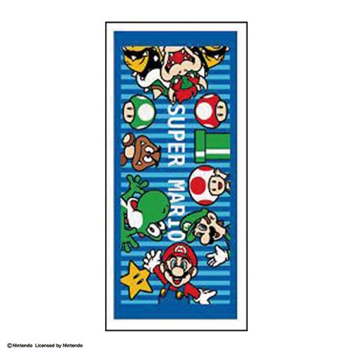 任天堂マリオ　ブルーワールド／フェイスタオル　2枚セット