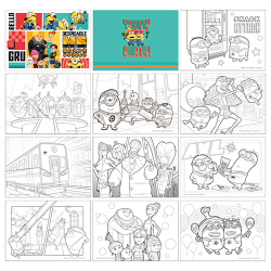 怪盗グルーのミニオン超変身　ぬりえつきじゆうちょう