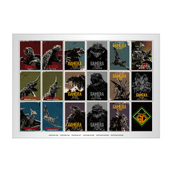 ガメラ生誕60周年プロジェクト　メタリックステッカー