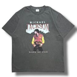 マイケル・ジャクソン　JS×Michael Jackson T-SHIRT　チャコール【XL】