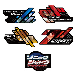 ソニック×シャドウ TOKYO MISSION　メタリックステッカーセット