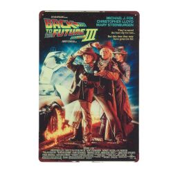 メタルポスター　映画「バック・トゥ・ザ・フューチャーIII」