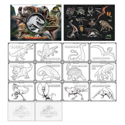 ジュラシック・ワールド／復活の大地　ぬりえ付きノート