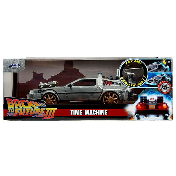 1:24 BACK TO THE FUTURE PART III - TIME MACHINE (RAIL) W/LIGHT