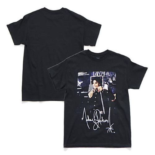 Michael Jackson マイケルジャクソン Tシャツ ブラック M マイケル・ジャクソン 【MICHAEL JACKSON】MJ PHOTO TEE 半袖Tシャツ
