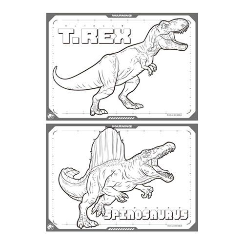 ジュラシック・ワールド／復活の大地 ぬりえ付きノート