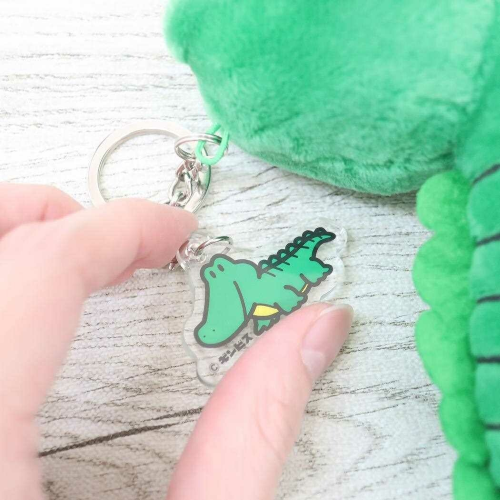 たべっ子どうぶつ ぬいぐるみKR キーホルダー わに アクリルパーツ