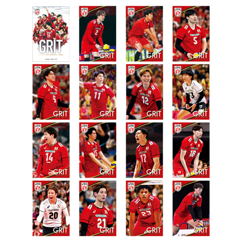 GRIT ーバレーボール男子日本代表 栄光への始発点ー　ステッカー16枚セット