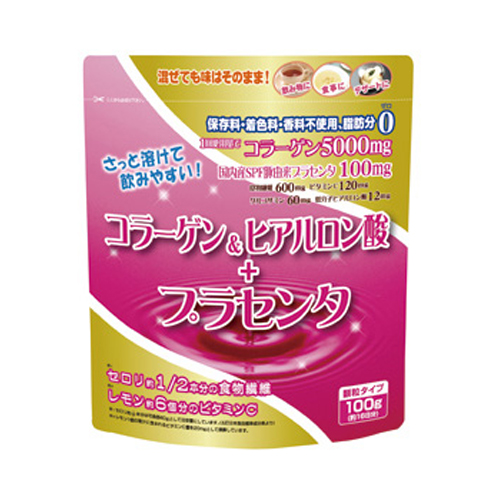 コラーゲン＆ヒアルロン酸+プラセンタ100g