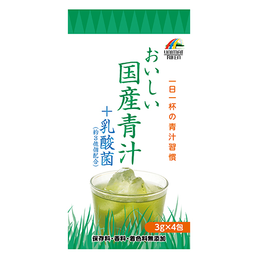 【まとめ買い100個セット】おいしい国産青汁+乳酸菌12g(3g×4袋)