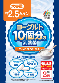 【まとめ買い6個セット】  ヨーグルト10個分の乳酸菌　大容量2.5ヶ月分
