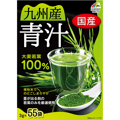 【まとめ買い6個セット】 九州産大麦若葉青汁100％165g（3g×55袋）