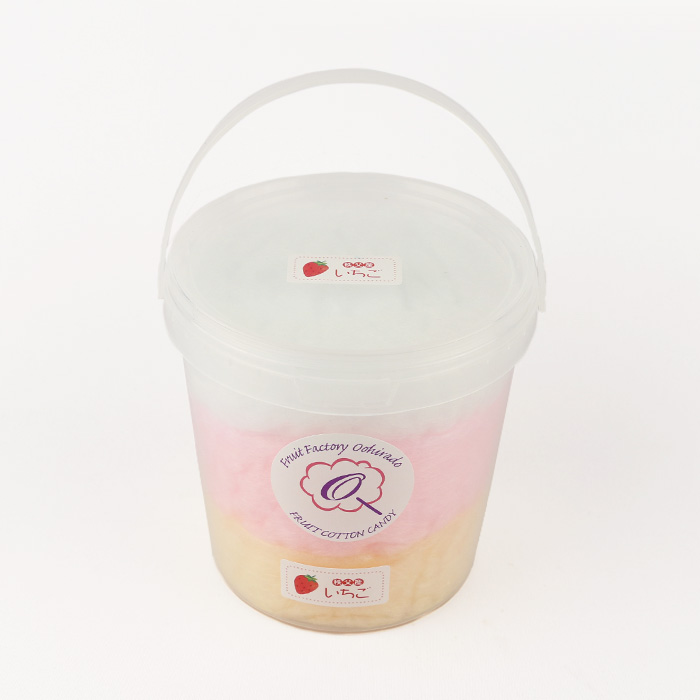 バケツカップ入り綿菓子 いちご 20g