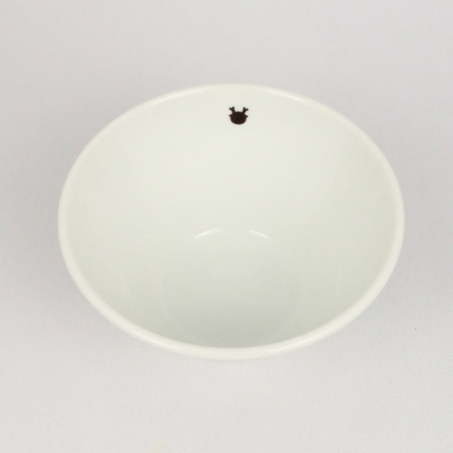 ふっかちゃんお茶碗切立　モノクロ