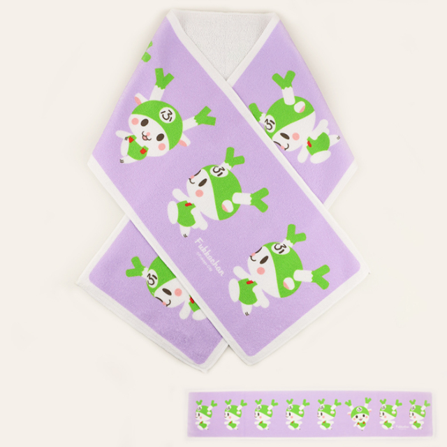 ふっかちゃんマフラータオル　パープル