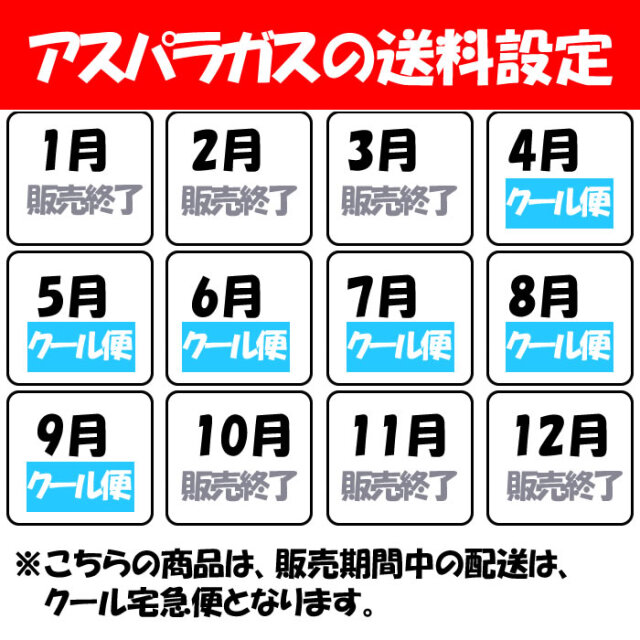 水曜日発送　クール便　長崎産アスパラガス3L.2Lサイズ 2キロ 極太銀山アスパラガス1kg(2Lサイズ)＜春出荷＞