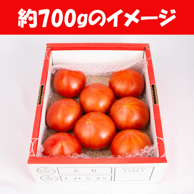 フルーツトマトうまかんべェ～ 700g A品（M/Sサイズ)【約8個～12個