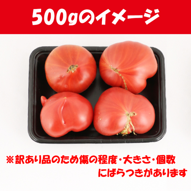 フルーツトマトうまかんべェ～ 500g 訳あり/B品【サイズ表記なし