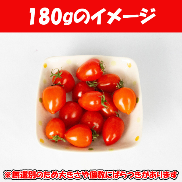 トマトベリー 180g 無選別（サイズ表記なし）【季節野菜 4月～6月 埼玉