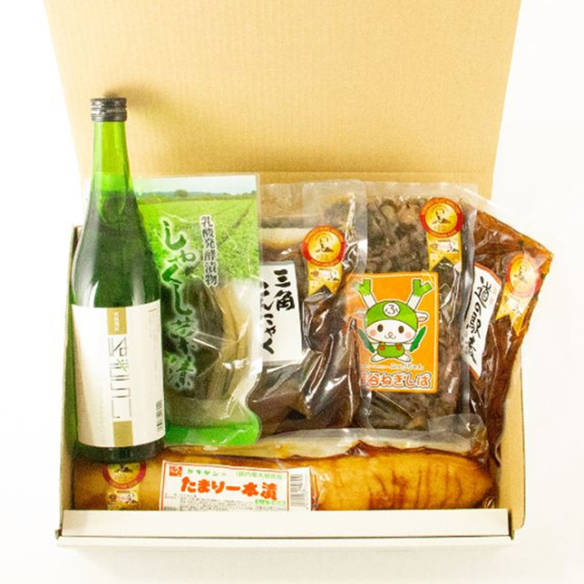 深谷ねぎ焼酎「ねぎらい」＋人気漬物５点セット