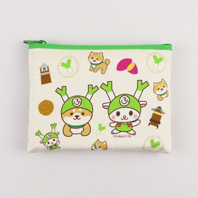 ふっかちゃん×豆柴ミニポーチ【ふっかちゃんミュージアム（埼玉県深谷