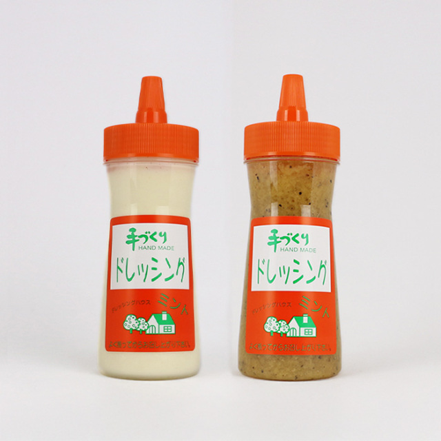 無添加 手づくりドレッシング 白 和風 各1本 240ml X 2 ドレッシングハウス ミント 群馬県高崎市 冷蔵品 送料別 ｎｓ