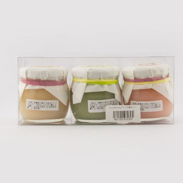 ふっかちゃんプリン3種セット【（メロン・桃・さくらんぼ）ふっか