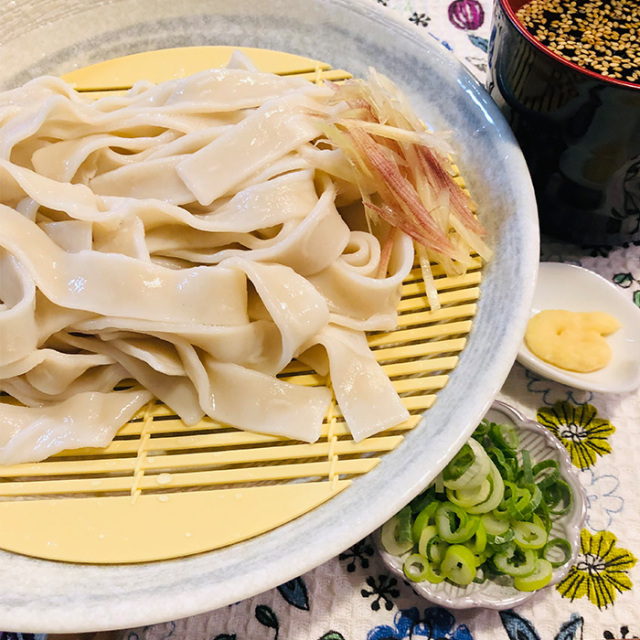 マルワ印の国産小麦粉 ひもかわうどん