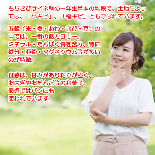 国内産 餅きび 250g
