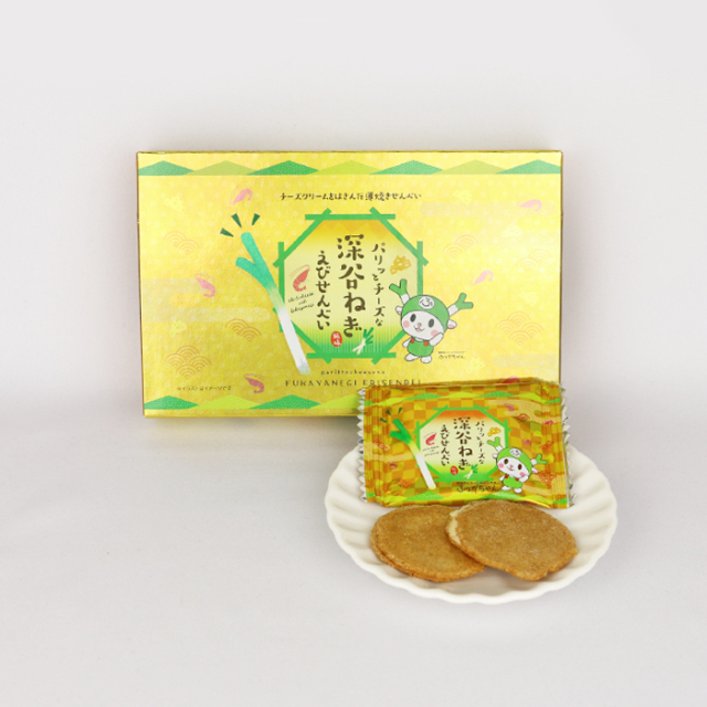 パリッとチーズな深谷ねぎえびせんべい 6枚入