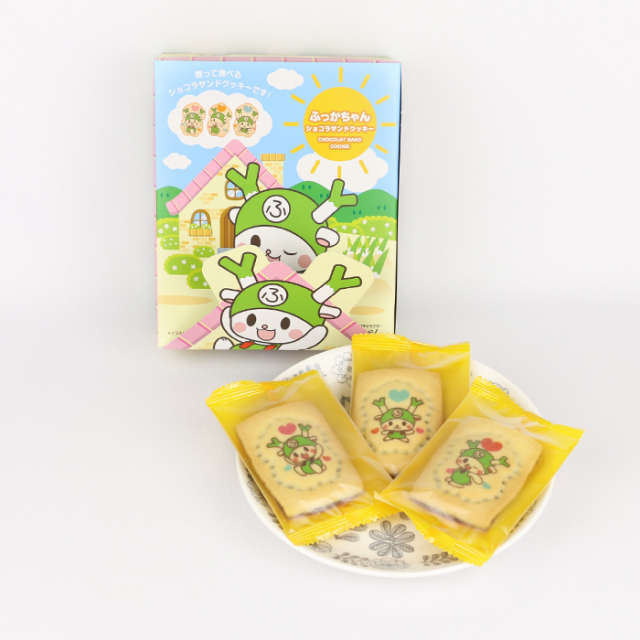 ふっかちゃんショコラサンドクッキーピンク 8個入 長登屋