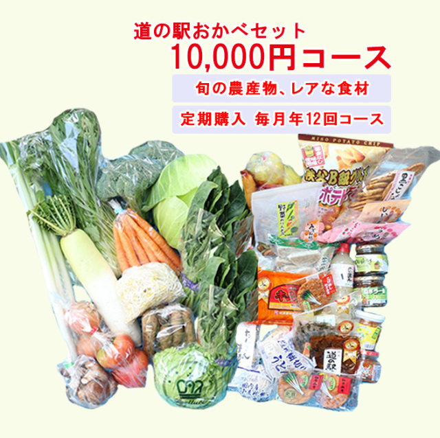 道の駅おかべセット 10,000円コース 定期購入【毎月 年12回コース 送料