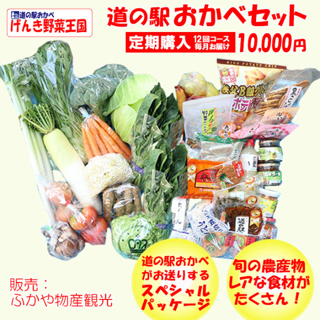 道の駅おかべセット 10,000円コース 定期購入　毎月 年12回コース