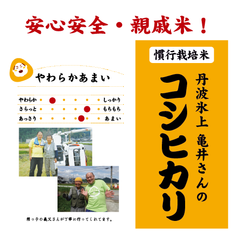亀井さん,新米