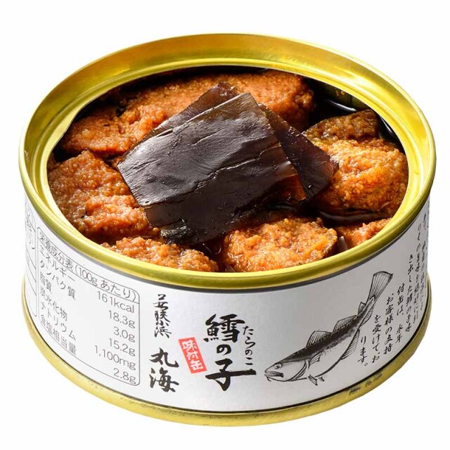 鱈の子味付缶】（小浜海産物）北の海の恵み・粒が大きく旨みたっぷり