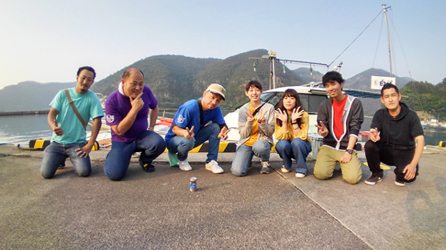 隠岐の島社員旅行釣り