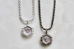 ハチ ラベンダー ネックレス GEODESIQUE WEB SHOP