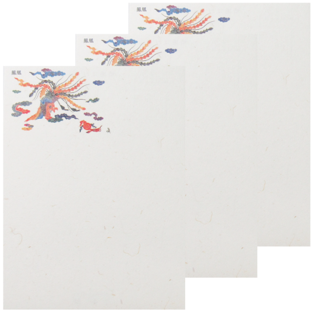 ワンポイント絵はがき鳳凰　3枚セット
