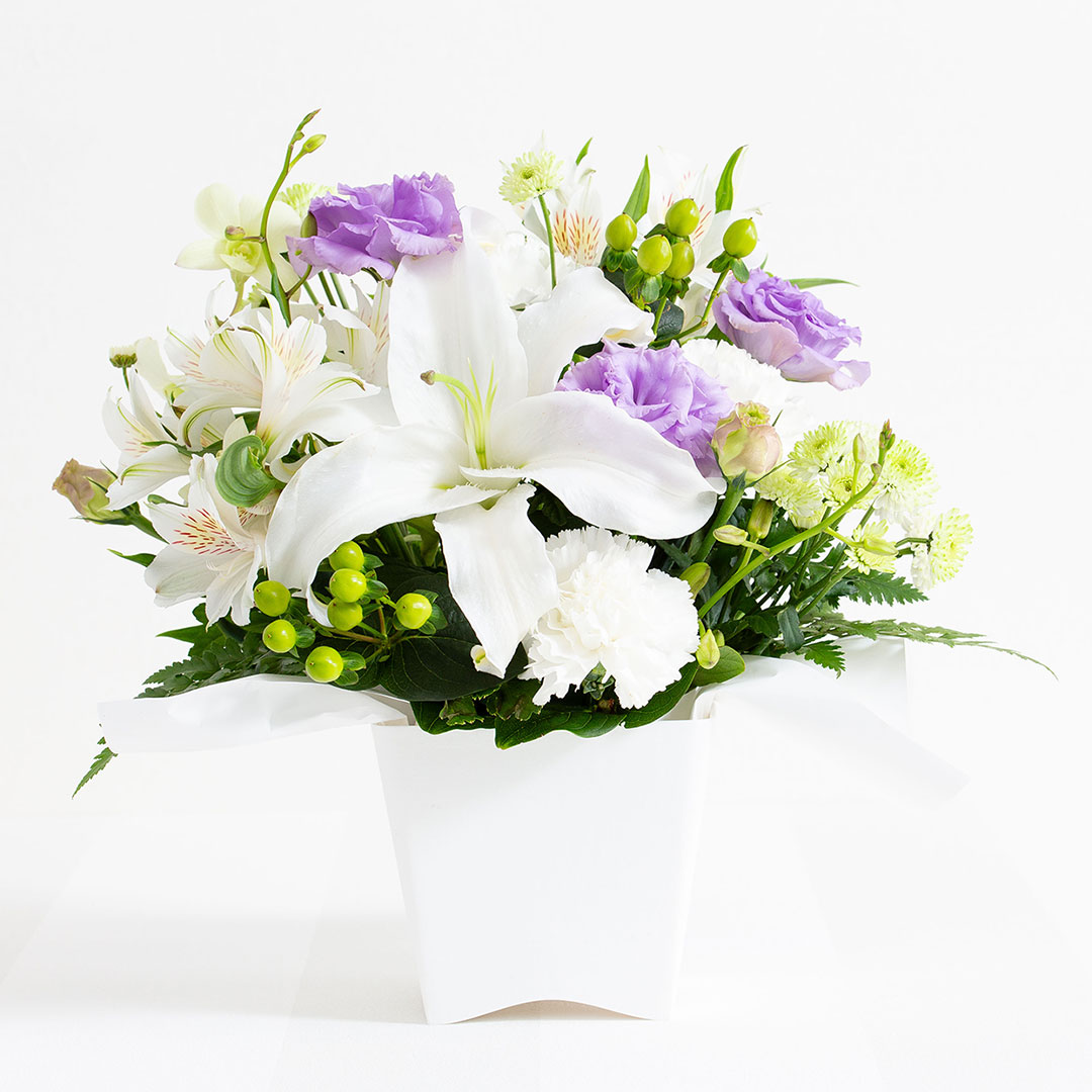 お供え花アレンジフラワー