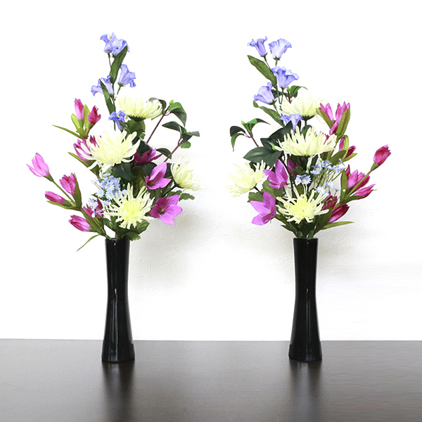 お墓参り 仏花　墓花　アートフラワー　1対(2本入り)　