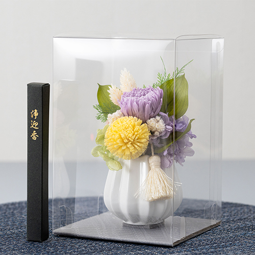 仏花 Prière ~プリエール 祈り~ お供えプリザーブドフラワー 紫