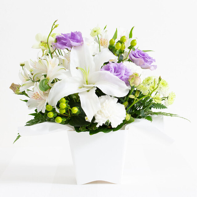 お供え花アレンジフラワー
