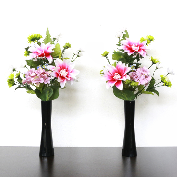 お墓参り　仏花　墓花　アートフラワー　1対(2本入り)　