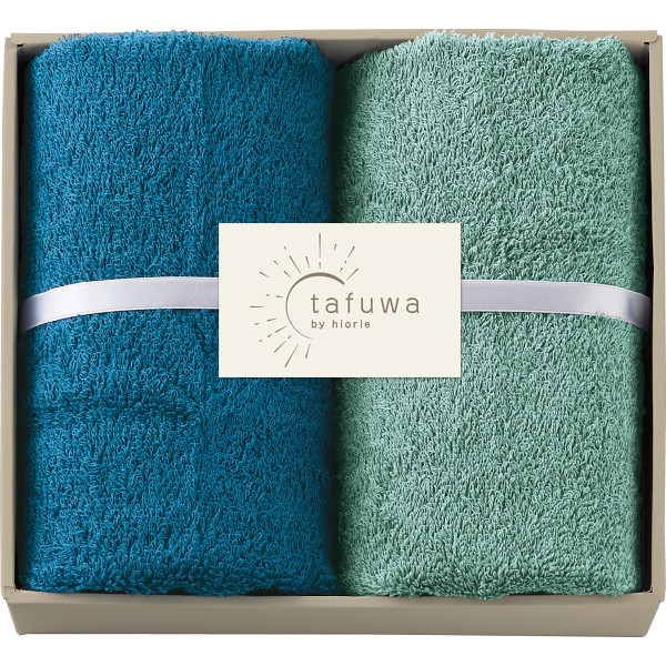 tafuwa　フェイスタオル2枚セット（ブルー）