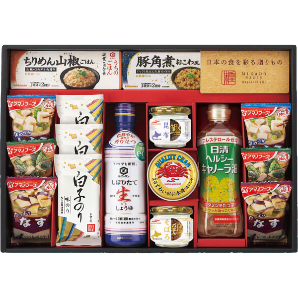 味香門和膳（みかどわぜん）　アマノフーズ&キッコーマン和食詰合せ（MKD-50B）