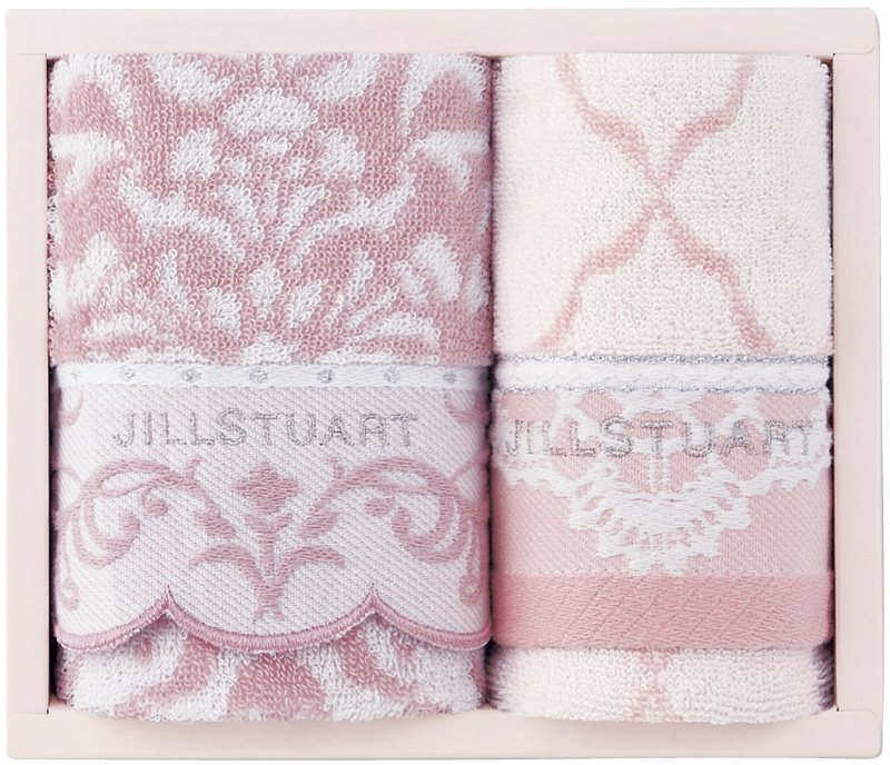 ジルスチュアート　ブルームオーナメント　フェイスタオル＆ウォッシュタオル（58-3219200）（4547855450889）