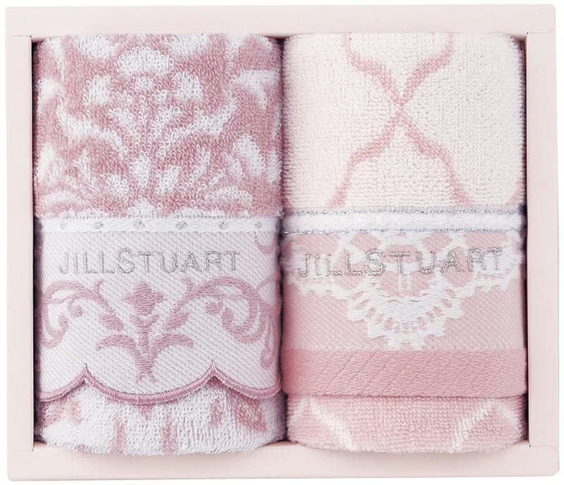 ジルスチュアート　ブルームオーナメント　フェイスタオル2P（58-3219250）（4547855450896）