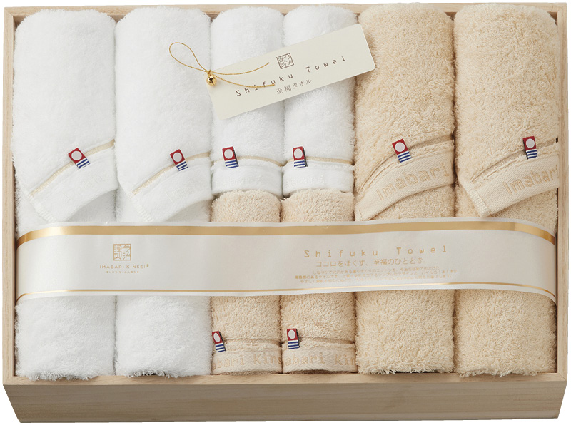 今治謹製　至福タオル　バスタオル4P&フェイスタオル4P（SH55200）（4518607673481）