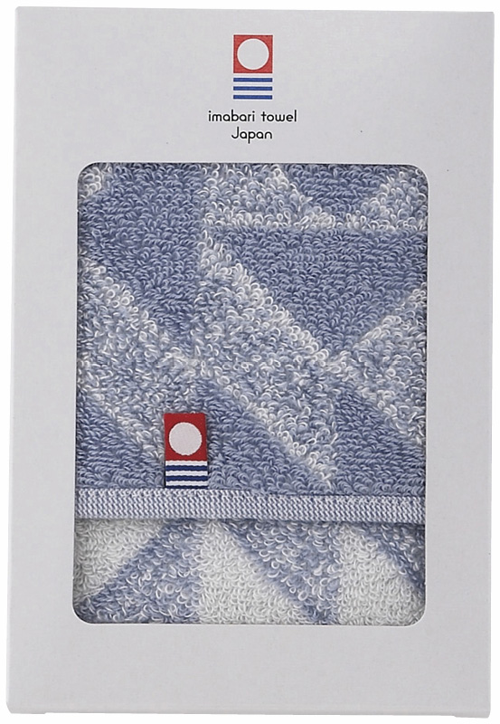 今治タオル　Pucci　タオルハンカチ（ブルー）（22709-47760-307）（4547592716194）